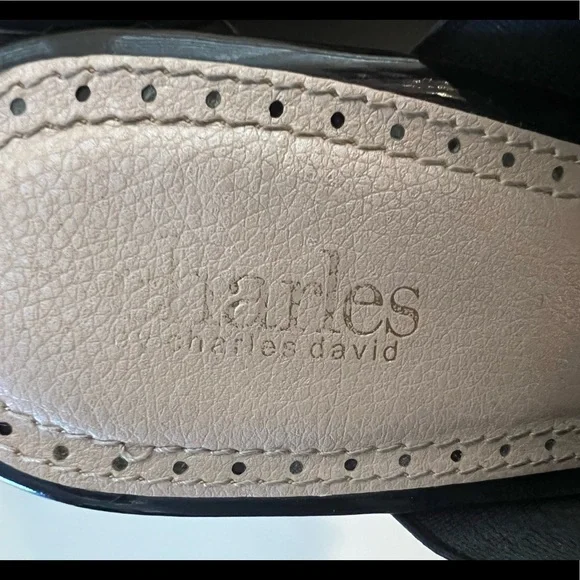 Charles David Black Sandals. Size 11. Worn once.  🌸 - Picture 8 of 9